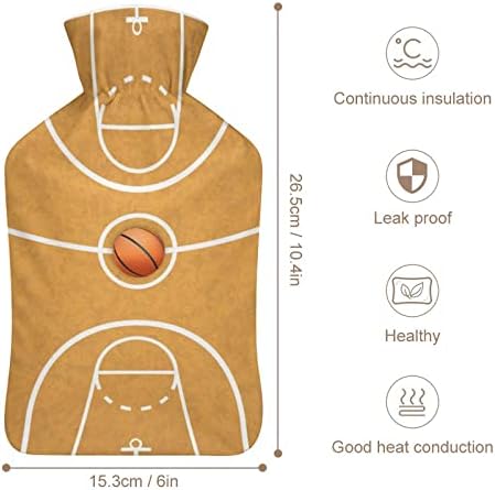 Basketbol Sahası Peluş Su Enjeksiyon Kauçuk Sıcak Su Torbası Taşınabilir Sıcak Su Şişesi Sıcak El ayak ısıtıcı